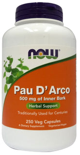 Pau d’Arco 500mg. 250 vegetariske kapsler. NÅ matvare